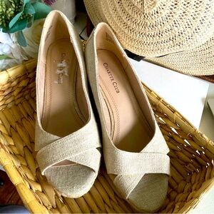 Charter Club Women's Espadrille Peep Toe Wedges